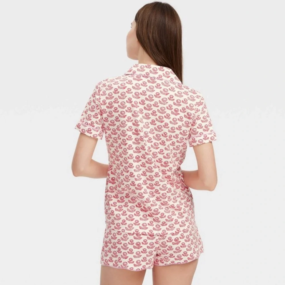 Target Roller Rabbit pajamas set red floral women’s large - Picture 2 of 2